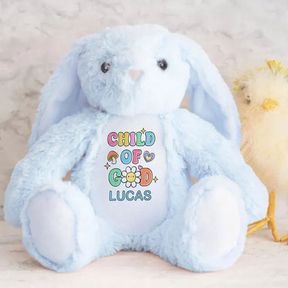 A Child Of God - Personalized Stuffed Bunny