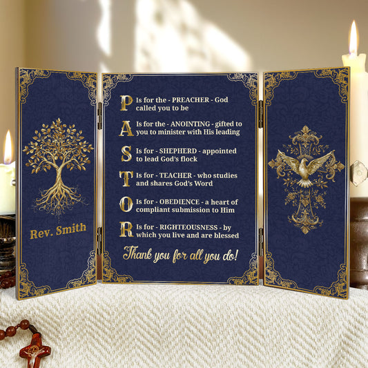 Guided By Anointing - Personalized Wooden Diptych