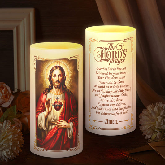 The Lord's Prayer - LED Candle FCLCM1030