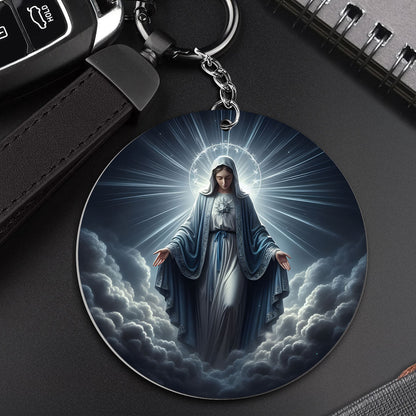 Elegant Virgin Mary - Acrylic Keychain