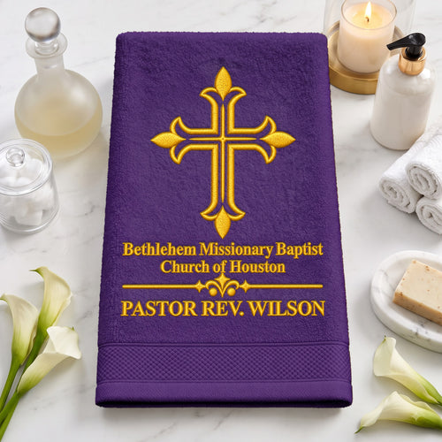 A Servant Called By God - Personalized Embroidered Fingertip Towel