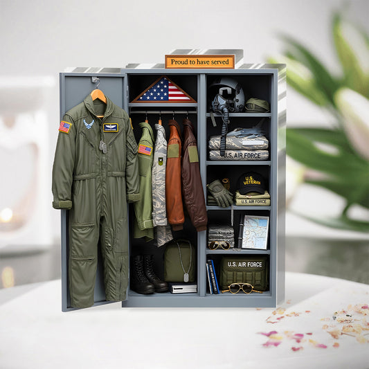 Christmas Military Locker - Personalized Custom Shaped Squared Acrylic Plaque
