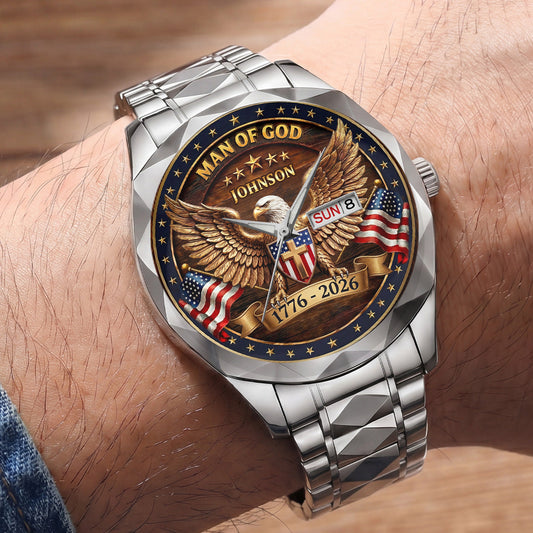 Man Of God - Personalized Men's Wrist Watch