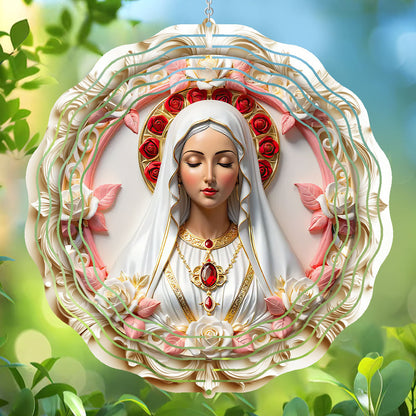 Sacred Heart Virgin Mary - Personalized Wind Spinners