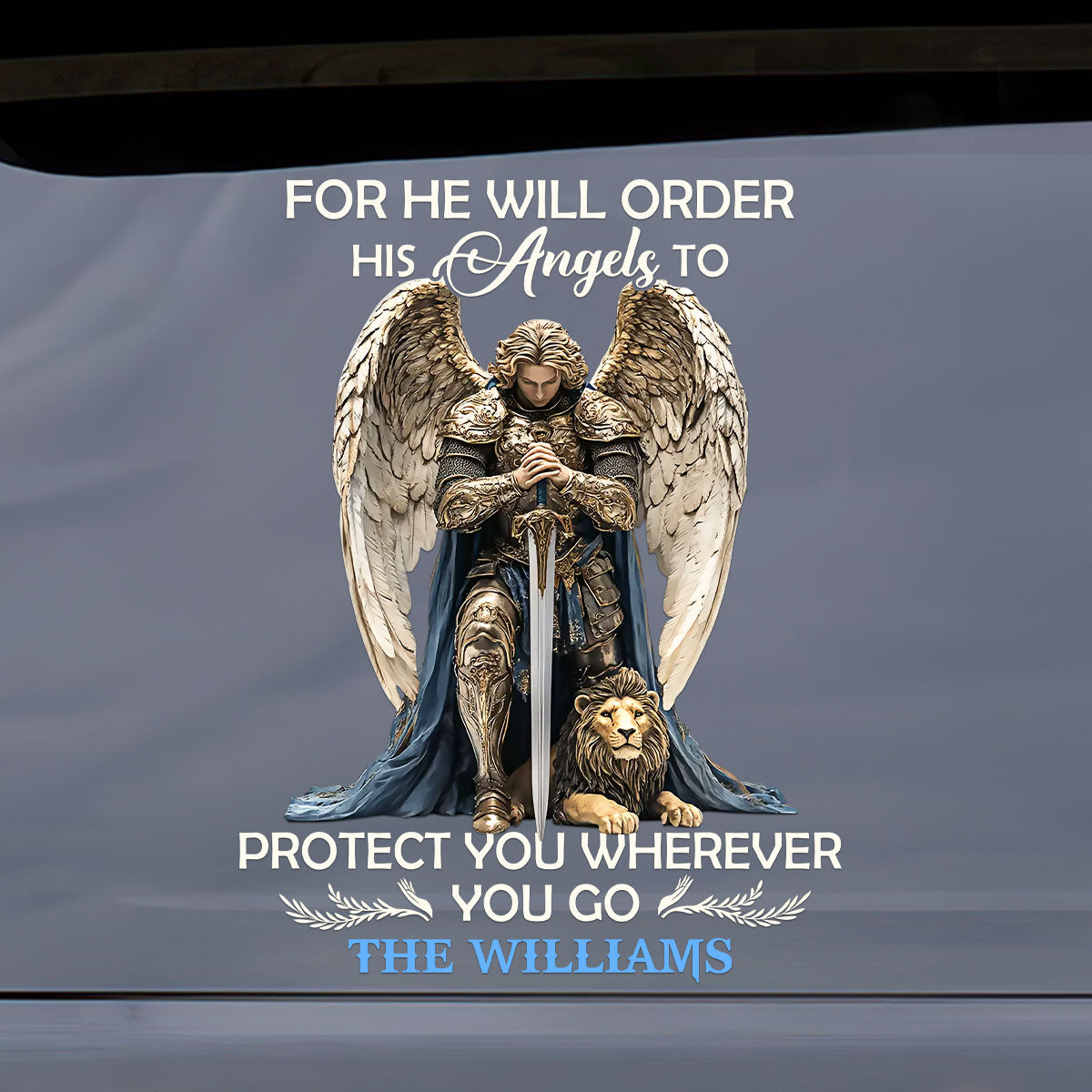 Protected By Sacred Archangel Michael - Personalized Sticker