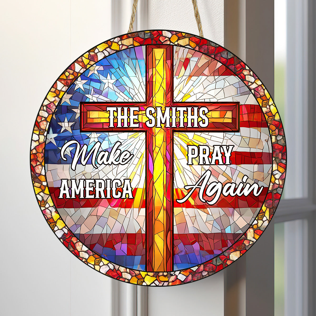 Make America Pray Again - Personalized Wooden Sign