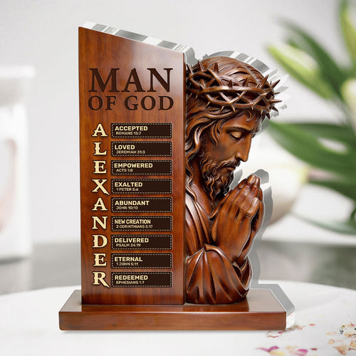 Be Still And Know That I Am God - Personalized Custom Shaped Acrylic Plaque