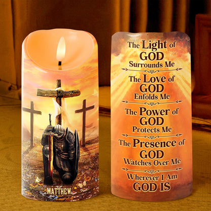 Prayer For Protection - Personalized Flameless LED Candle