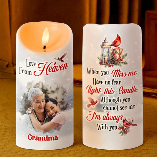 Love From Heaven - Personalized Flameless LED Candle