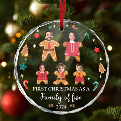 First Christmas - Personalized Custom Glass Ornament FCURGOPLEHA2185TA