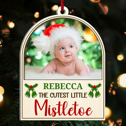 The Cutest Little Mistletoe Kid - Personalized 1-Side Acrylic Ornament