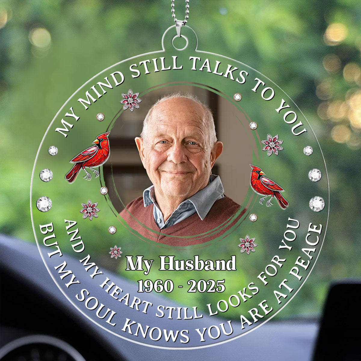 Photo Background Removal Acrylic Ornament 1 Hanging Car