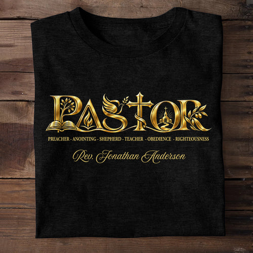 Celebrating A Pastor’s Faithful Life Of Service - Personalized 2D Unisex T-shirt