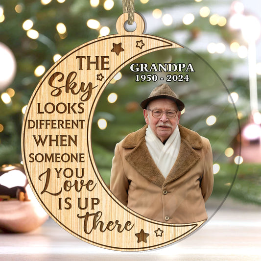 Memorial - Personalized Wood & Acrylic Ornament