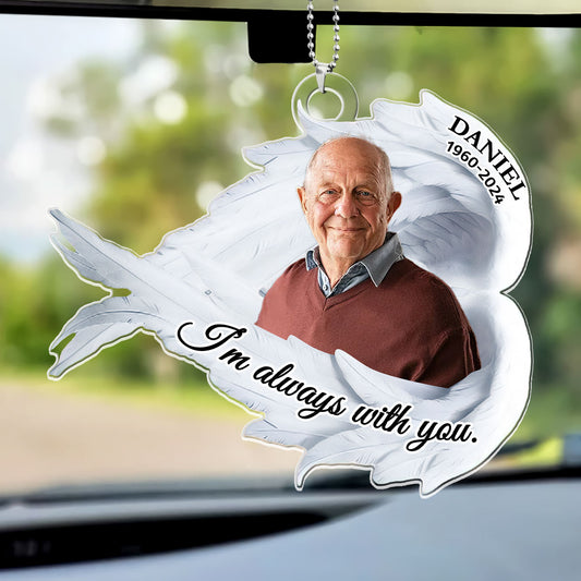 Always With You - Personalized 1-Side Car Acrylic Hanging Ornament