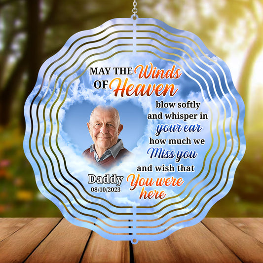 May The Winds Of Heaven Blow Softly - Personalized Wind Spinners