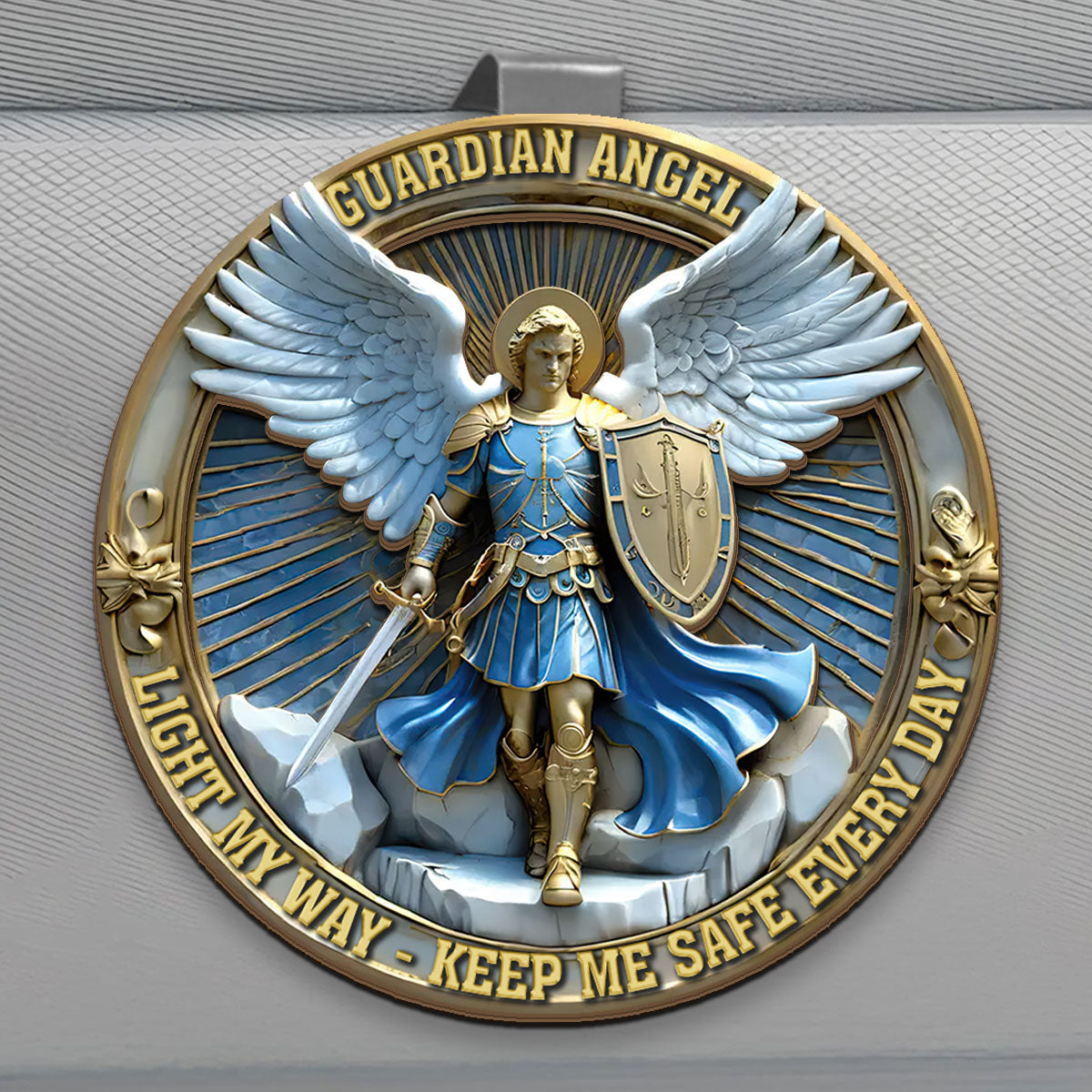 Light My Way Guardian Angel - Car Visor Clip