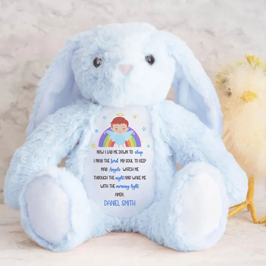 Children's Prayer - Personalized Stuffed Bunny