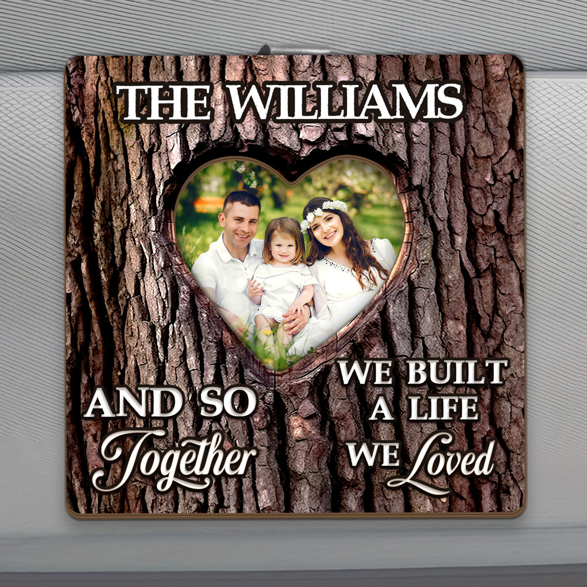 And So Together We Built A Life We Loved - Personalized Car Visor Clip FCCVCLEHA2039L