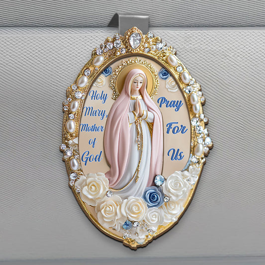 Holy Grace Virgin Mary - Car Visor Clip