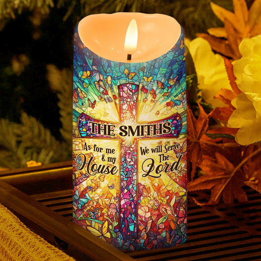 Faithful Home Prayer - Personalized Flameless LED Candle