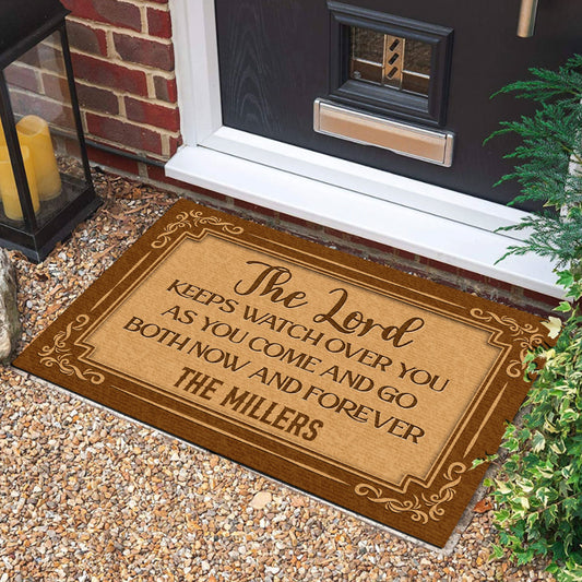 The Lord Keeps Watch Over You - Personalized Doormat