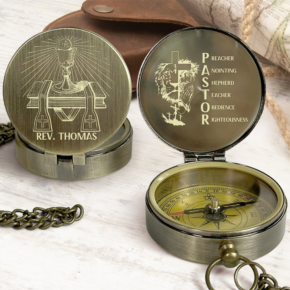 With God As True North - Personalized Compass