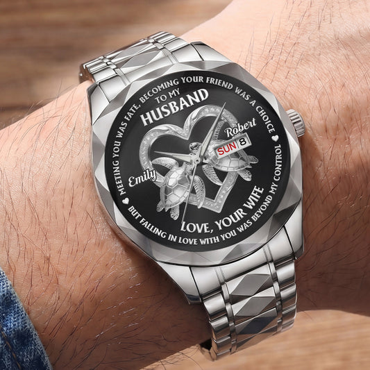 Fate Brought Me To You - Personalized Men's Wrist Watch