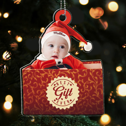 Best Gift Ever Baby's First Christmas - Personalized 1-Side Acrylic Ornament FCACOLETN2274T