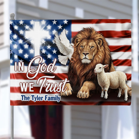 Our Nation Under God - Personalized House Flag