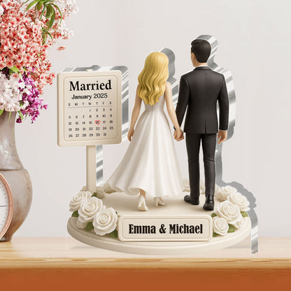 From This Day Forward - Personalized Custom Shaped Squared Acrylic Plaque