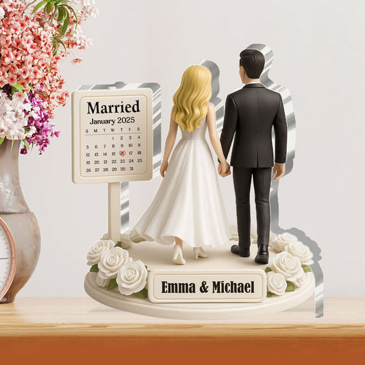 From This Day Forward - Personalized Custom Shaped Squared Acrylic Plaque