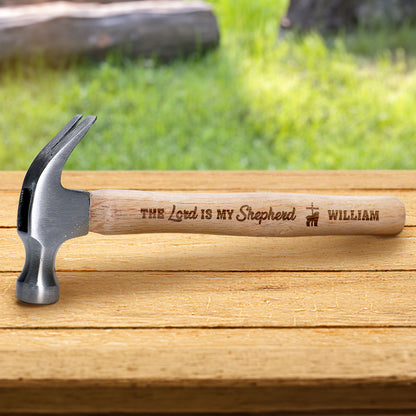 The Lord Is My Shepherd - Personalized Wooden Hammer