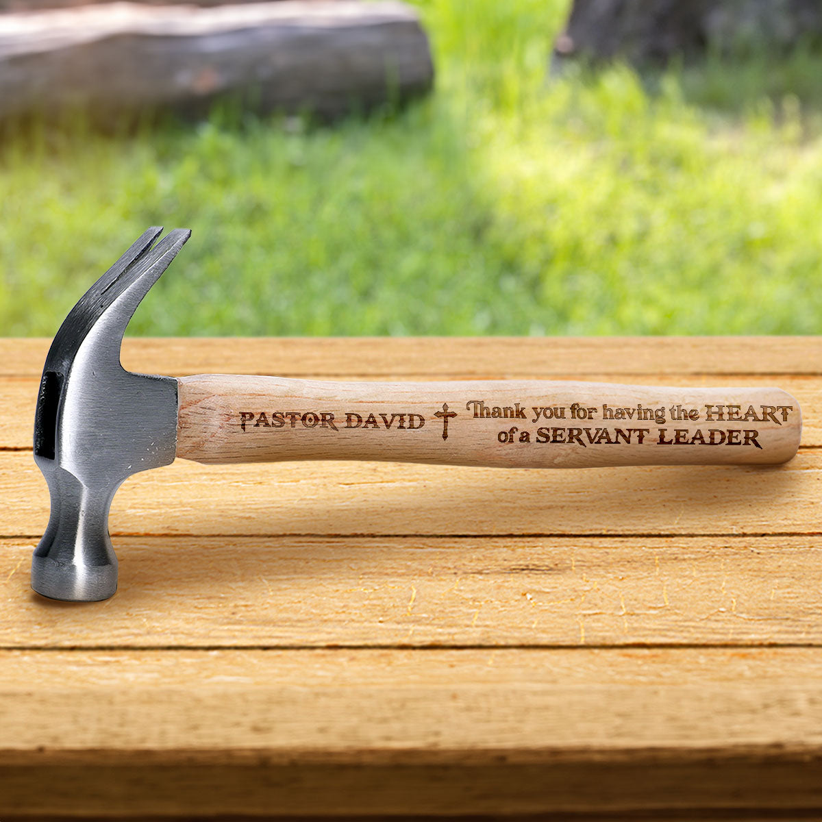 Thank You Pastor - Personalized Wooden Hammer