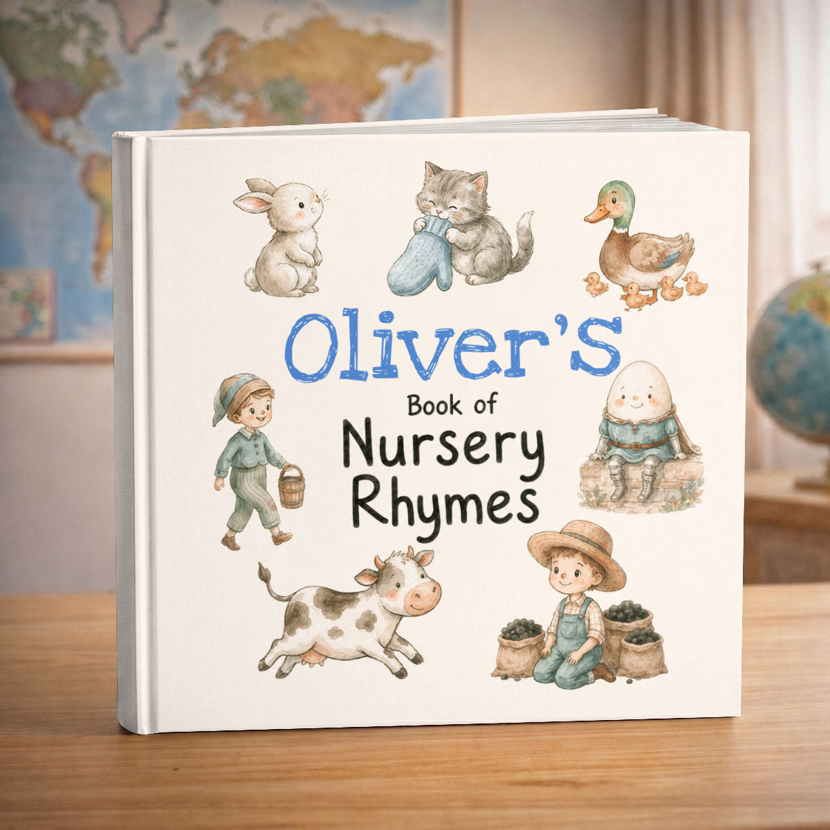 Nursery Rhymes Storybook - Personalized Custom Book (Hard Cover)