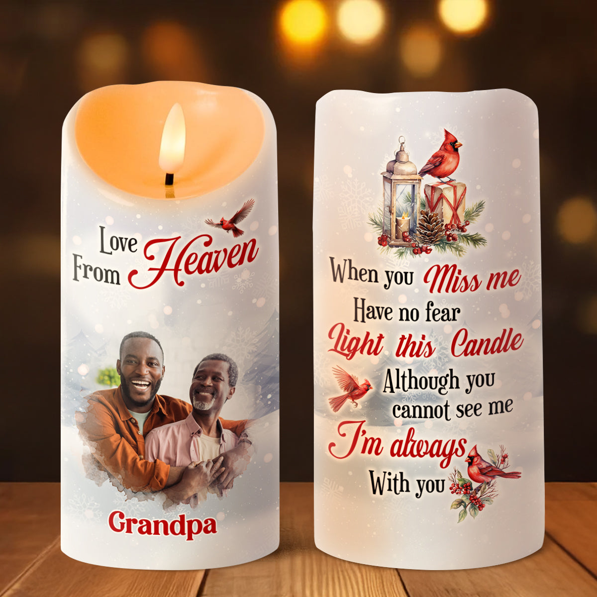 Love From Heaven - Personalized Flameless LED Candle