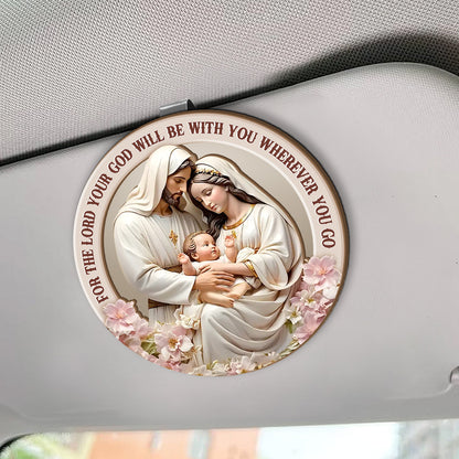 God Is With You Wherever You Go - Car Visor Clip