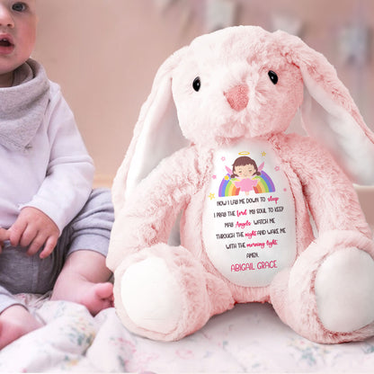 Children's Prayer - Personalized Stuffed Bunny