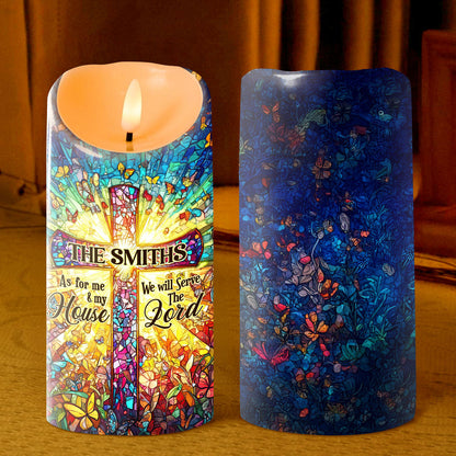 Faithful Home Prayer - Personalized Flameless LED Candle
