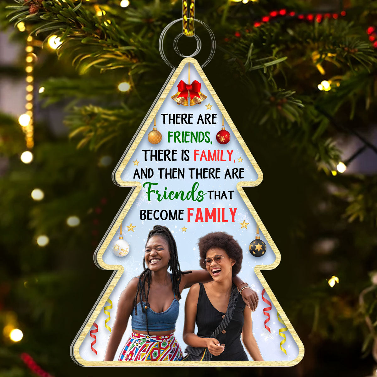 Best Friends Are The Sisters We Choose For Ourselves - Personalized 1-Side Acrylic Ornament FCACOLEHA2844D