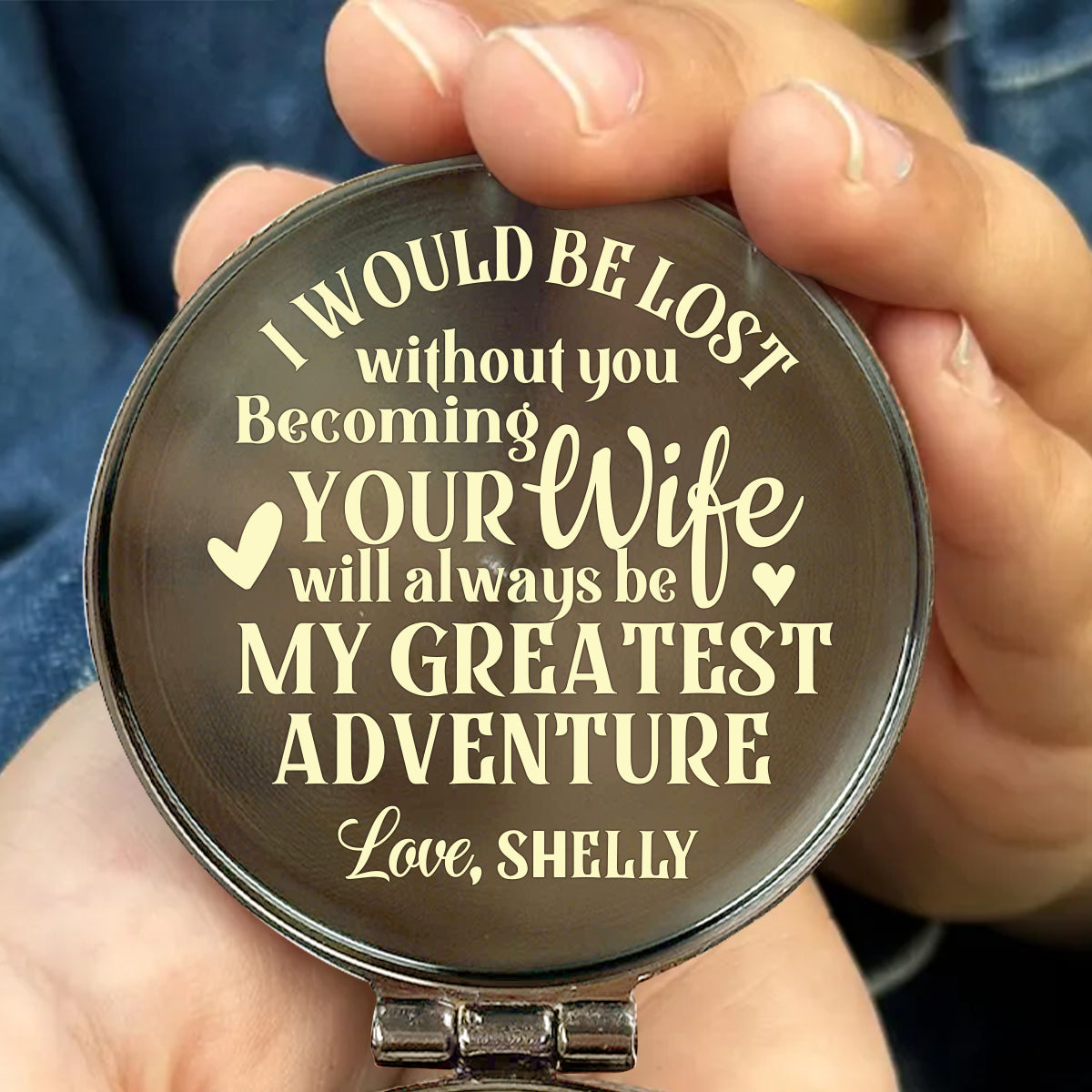 Your Love Is Alway My Compass - Personalized Compass