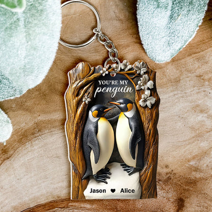 You Are My Penguin - Personalized Acrylic Keychain