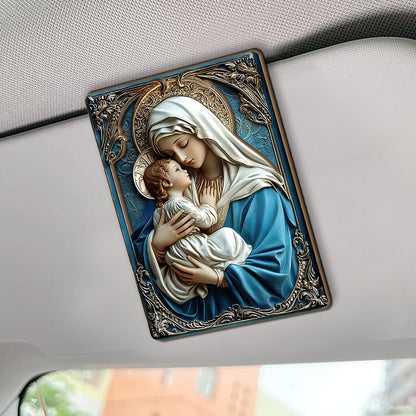 Mary And Jesus - Car Visor Clip