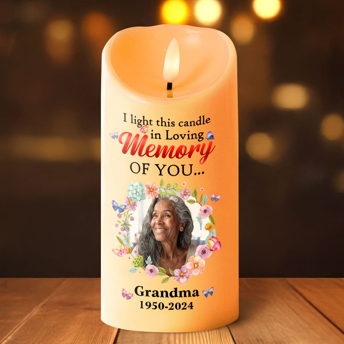 In Loving Memory Of You - Personalized Flameless LED Candle