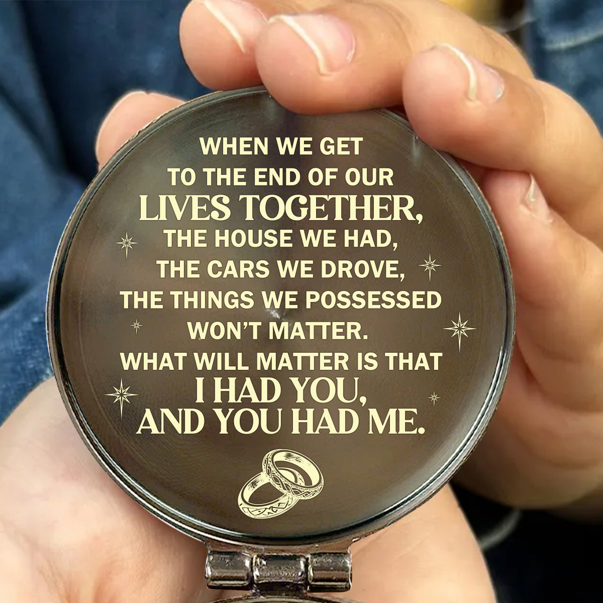 From Our First Kiss Till Our Last Breath - Personalized Compass