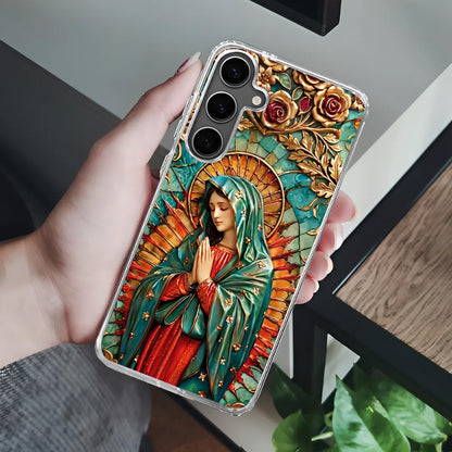 Our Lady Of Guadalupe -  Clear Silicone Phone Case
