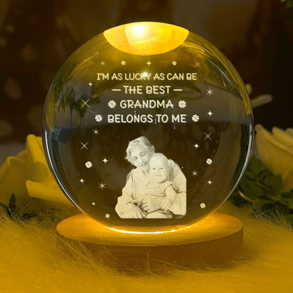 Best Mom Baby  - Personalized Crystal Ball Night Light