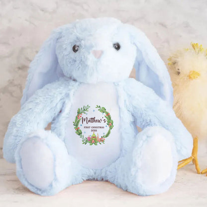 Baby's First Christmas - Personalized Stuffed Bunny