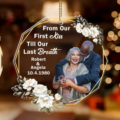 Growing Old Together Couple - Personalized 1-Side Acrylic Ornament FCACOLETN2824T