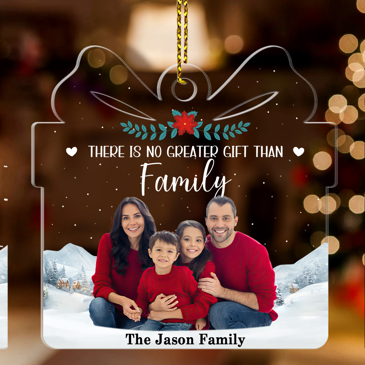 Greatest Christmas Gift Family, Bestie, Coworker - Personalized 1-Side Acrylic Ornament FCACOLETN2822M